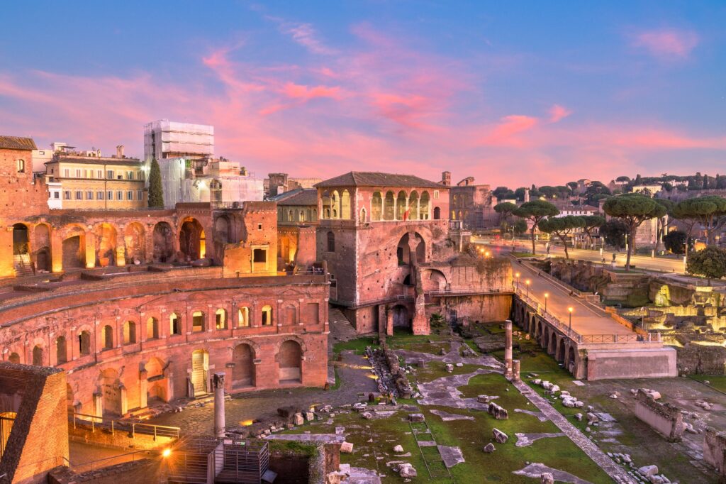 Rome, Italy overlooking Trajan's Forum